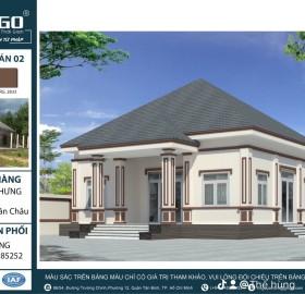 MẪU NHÀ - MẪU MÀU SƠN CHUẨN ĐẸP