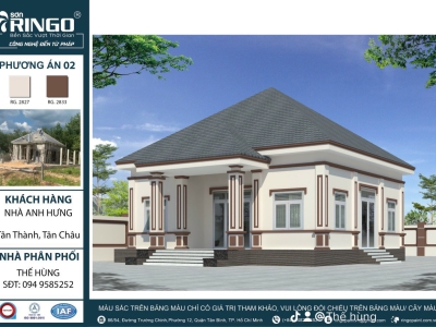 MẪU NHÀ - MẪU MÀU SƠN CHUẨN ĐẸP